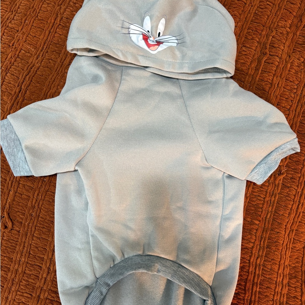 Bugs Bunny Gray Cartoon Character Dog Hoodie new